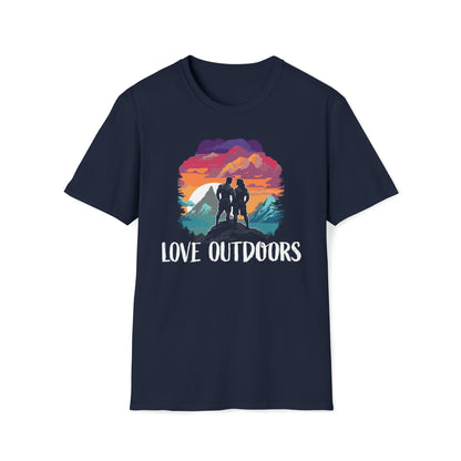 Muscle Mountain Love is Love Pride T-Shirt, LGBTQ Bodybuilder Gift, Outdoor Hiker Gift, Crossfit Gift, Gay Gym Weightlifter Rainbow Shirt