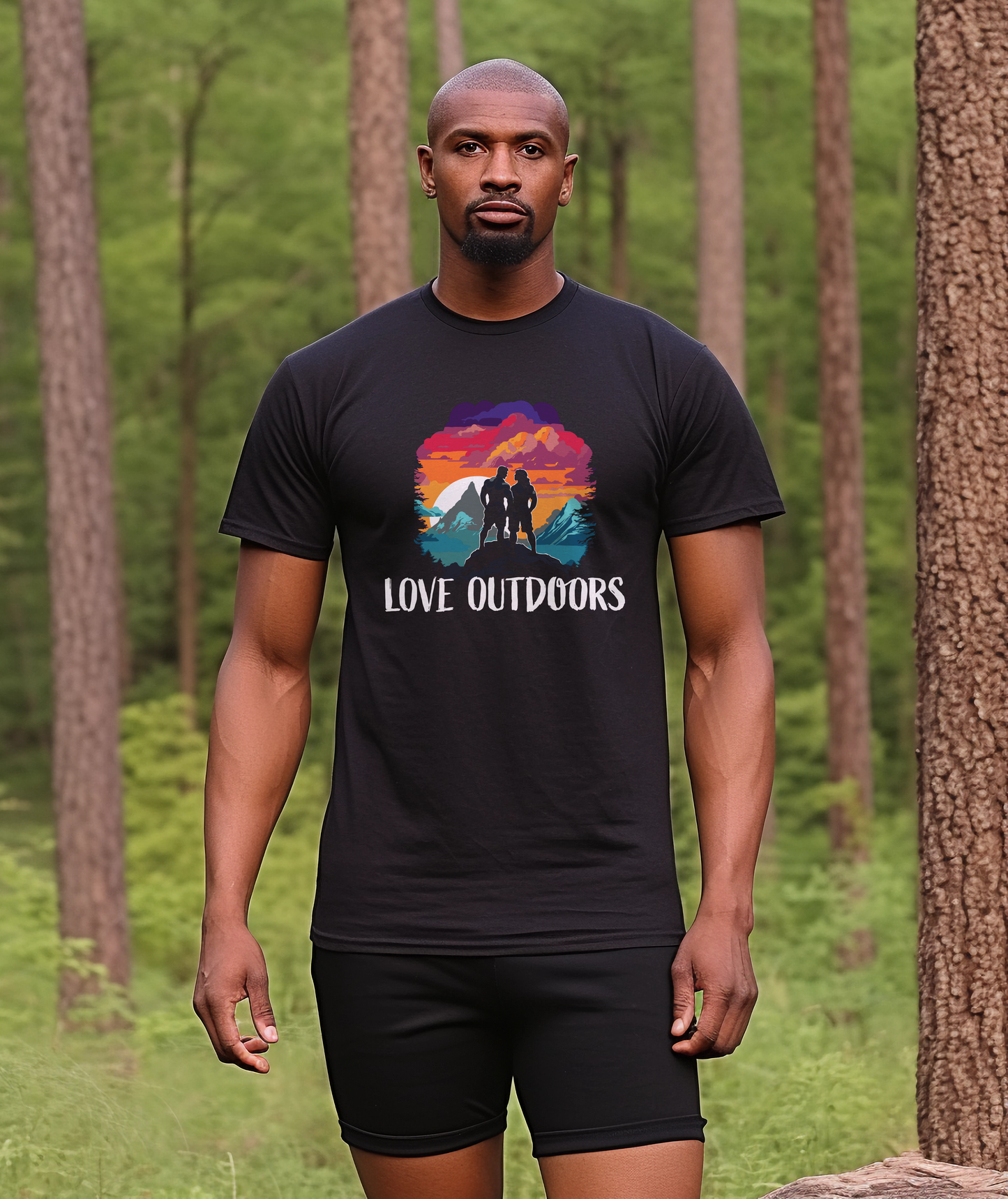 Muscle Mountain Love is Love Pride T-Shirt, LGBTQ Bodybuilder Gift, Outdoor Hiker Gift, Crossfit Gift, Gay Gym Weightlifter Rainbow Shirt